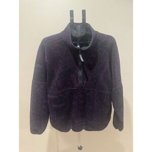 Vintage 90s Aztec Penfield Polartec Purple Black Large 1/2 Half Zip USA Gorpcore